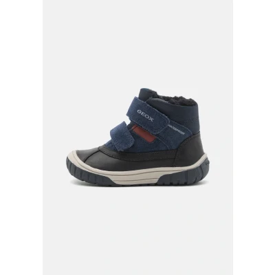 Image of Geox OMAR BOY WPF Winter boots for kids, Size: 4.5K, Black/navy Leather and textile