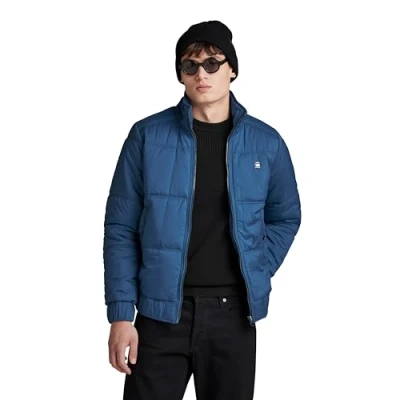 Image of G STAR Padded Quilted Winter jacket, Men&#039;s, Size: XL, Retro blue