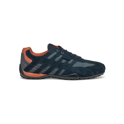 Image of Geox Snake Trainers, Men&#039;s, Size: 13, Navy shoes