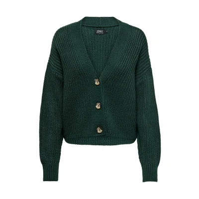 Image of ONLY Women&#039;s Onlcarol Nice L/S Cardigan Knt Noos Sweater, Green Gables, XS