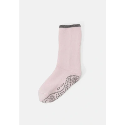 Image of FALKE Women&#039;s Cuddle Pads Slipper Socks Anti Slip Nubs Printed On Sole Improved Grip Thick Comfortable Warm Full Inner Plush Breathable Climate Regulating Odour Neutralising Wool 1 Pair, Grey Silver