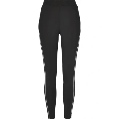 Image of Urban Classics Women&#039;s Ladies High Waist Reflective Leggins Leggings, Black (Black 00007), M