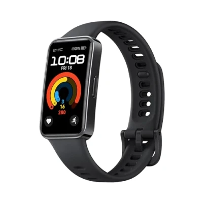 Image of Huawei Strap 9 Black (Black Silicone Strap)
