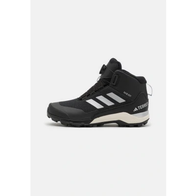 Image of Adidas Terrex Winter MID BOA RAIN.RDY Hiking shoes for kids, Size: 13K, Core black/silver metallic Synthetics/textile