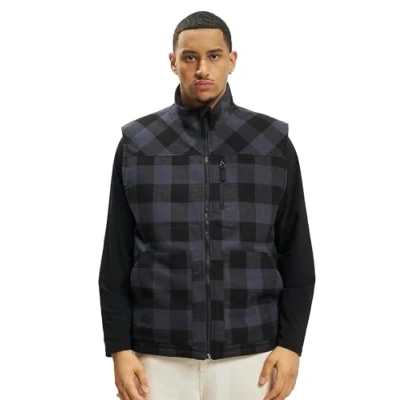 Image of Brandit Lumber Waistcoat, Men&#039;s, Size: Large, Black/grey