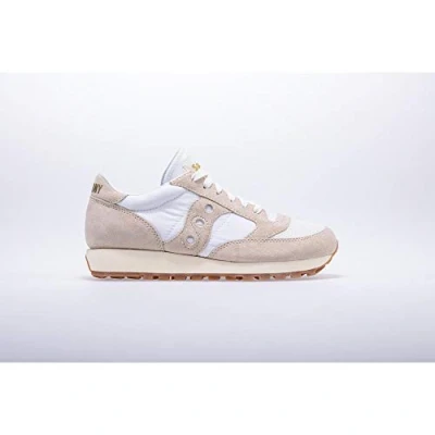 Image of Saucony Women&#039;s Jazz Original Vintage Sneaker, Marshmallow, 9 UK