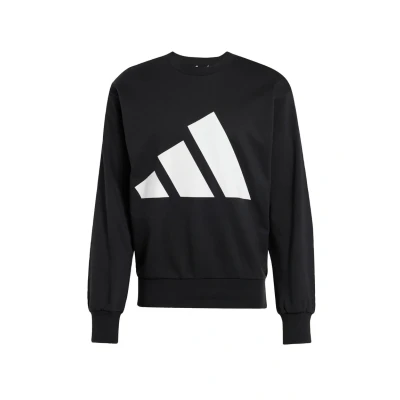 Image of adidas Sportswear Essentials BIG LOGO French Sweatshirt, Men&#039;s, Size: XS, Black white