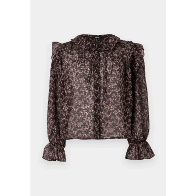 Image of VERO Moda Damen Vmpetra Ls Shirt WVN Ga Noos, Chocolate Cake, XS