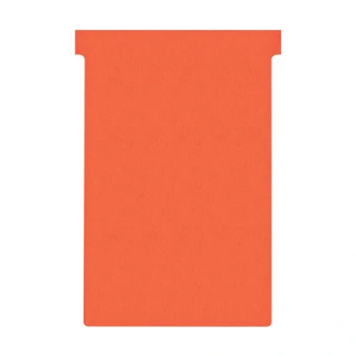 Image of Nobo T Card Planning Cards, Red, Size 4, Pack Of 100 Re Fills, Office Wall Planner System, 2004003