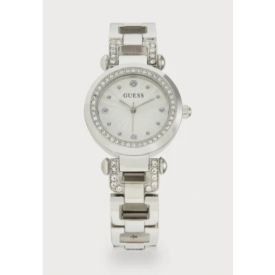 Image of Guess Ginger Watch silvercoloured, Women&#039;s, Size: One Size, Silver coloured