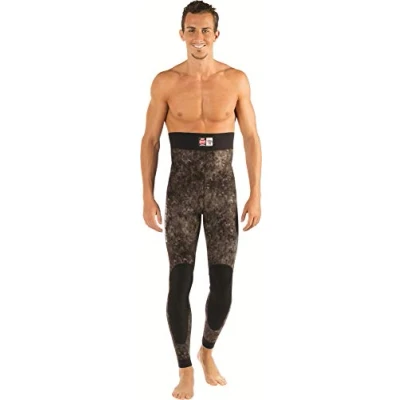 Image of Cressi Men&#039;s Tracina Premium Neoprene 3.5mm Spear Fishing Pants, Camouflage DDSP, XL/5