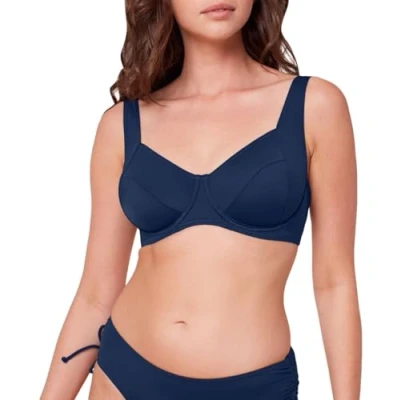 Image of Triumph Women&#039;s Bikini top, Navy, 40B