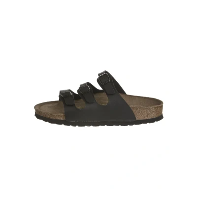 Image of Birkenstock Florida Slippers black, Women&#039;s, Size: 5.5, Black Synthetics