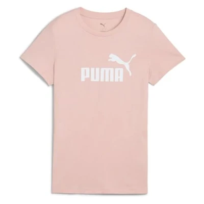 Image of Puma LOGO TEE Print Tshirt, Women&#039;s, Size: XL, Rose quartz