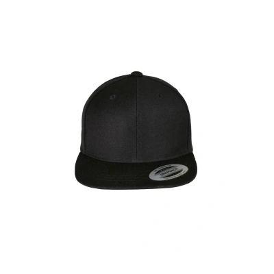 Image of Flexfit Classic Snapback Cap, Size: One Size, Black