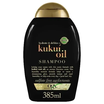 Image of OGX Hydrate &amp; Defrizz+ Kukui Oil Shampoo 385ml
