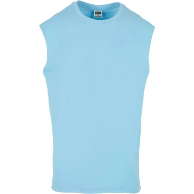 Image of Urban Classics OPEN EDGE Sleeveless TEE Top, Men&#039;s, Size: 5XL, Balticblue