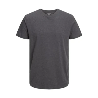 Image of Jack &amp; Jones melange SS Oneck NOOS Basic Tshirt, Men&#039;s, Size: Small, Dark grey
