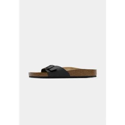 Image of Birkenstock Madrid BF Narrow Slippers, Women&#039;s, Size: 3.5, Black High quality imitation leather