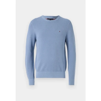 Image of Tommy Hilfiger Essential Structure CREW NECK Jumper, Men&#039;s, Size: XS, Brisk blue