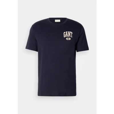 Image of GANT Seasonal Graphic Basic Tshirt, Men&#039;s, Size: Medium, Evening blue