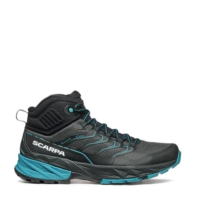 Image of Scarpa RUSH MID 2 GTX Hiking shoes, Men&#039;s, Size: 8, Anthracite/blue Textile/synthetics