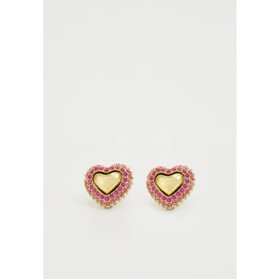 Image of Guess Beloved Earrings Yellow goldcoloured/pink, Women&#039;s, Size: One Size, gold coloured/pink