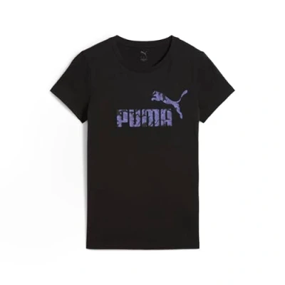 Image of Puma Nature TEE Print Tshirt, Women&#039;s, Size: Large, Black