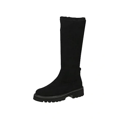 Image of Caprice Platform boots, Women&#039;s, Size: 6.5, Black stretch Textile