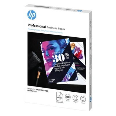 Image of HP 3VK91A A4 Laser Professional Business glossy paper, 180g (150 sheets)