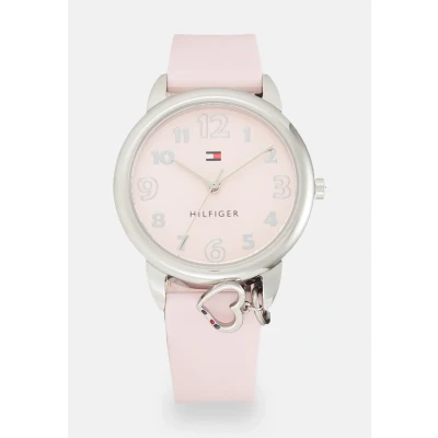 Image of Tommy Hilfiger Unisex Watch pink/silvercoloured for kids, Size: ONE, Pink/silver/coloured