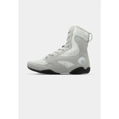 Image of Venum Contender Boxing Shoes Unisex Training shoe, Size: 8, White/grey Imitation leather/ textile