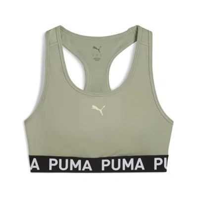 Image of Puma Keeps Elastic Medium support sports bra, Women&#039;s, Size: 3XL, Lux army