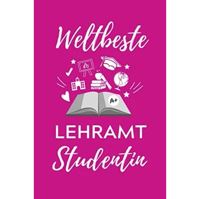 Image of WELTBESTE Lehramt STUDENTIN: A5 Geschenkbuch 52 WOCHENKALENDER für Studenten Geschenkidee zum Geburtstag Studienbeginn Erstes Semester Schulabschluss Lehrer