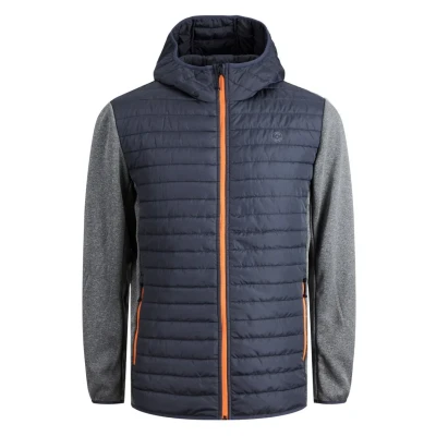 Image of Jack &amp; Jones Jjemulti Quilted Jacket Light jacket, Men&#039;s, Size: XS, Grey melange