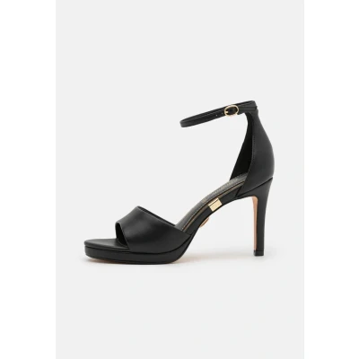 Image of Buffalo Ronja High heeled sandals, Women&#039;s, Size: 5, Black quality imitation leather