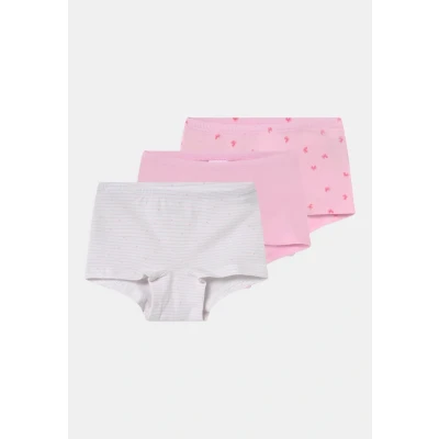 Image of Schiesser 3 PACK Pants for kids, Size: 1.5y, Light pink/white