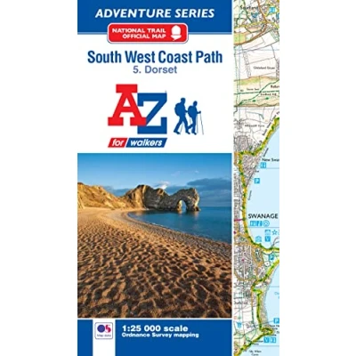 Image of South West Coast Path Dorset National Trail Official Map Dorset: with Ordnance Survey mapping