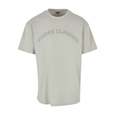 Image of Urban Classics Oversized GATE TEE Print Tshirt, Men&#039;s, Size: Large, Lightasphalt