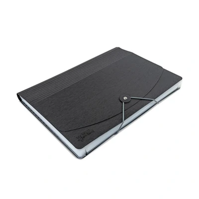 Image of Rapesco 1638 13 Part Expanding File Folder with Antibacterial Protection, A4, Black