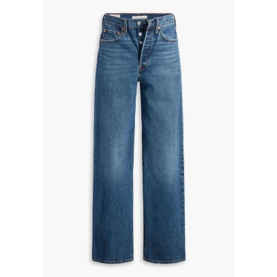 Image of Levi&#039;s Ribcage FULL Length Button FLY Straight leg jeans, Women&#039;s, Size: 24x32, Valley view