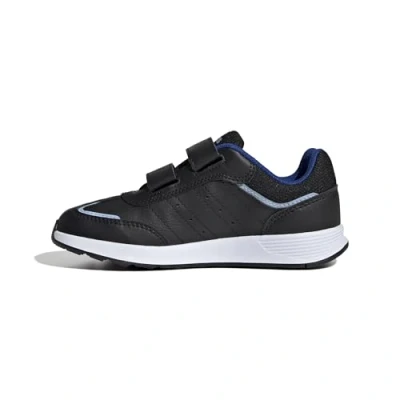 Image of adidas Performance Tensaur Switch Unisex Road running shoes for kids, Size: 1, Black/royal blue/clearsky Imitation leather/ textile