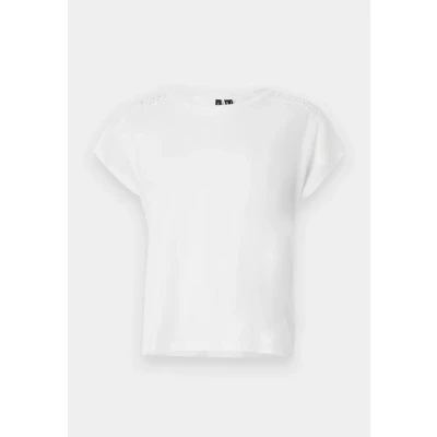 Image of Vero Moda Vmemmy TAPE NOOS Print Tshirt, Women&#039;s, Size: XS, Snow white