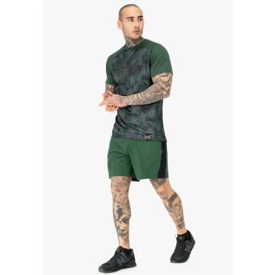 Image of Tapout Normale Passform Graphic Print Tshirt, Men&#039;s, Size: 3XL, Green black