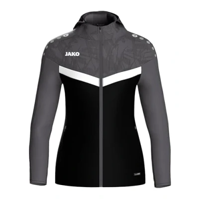 Image of JAKO ICONIC Hooded Jacket Zipper Hoodie Women&#039;s Comfortable Sweat with Keep Dry Function Made from 100% Recycled Polyester