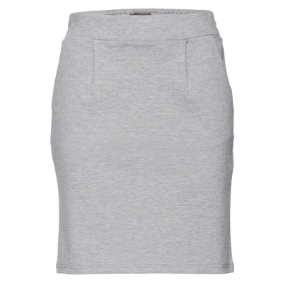Image of ICHI Ihkate SK Mini skirt, Women&#039;s, Size: XS, Grey melange