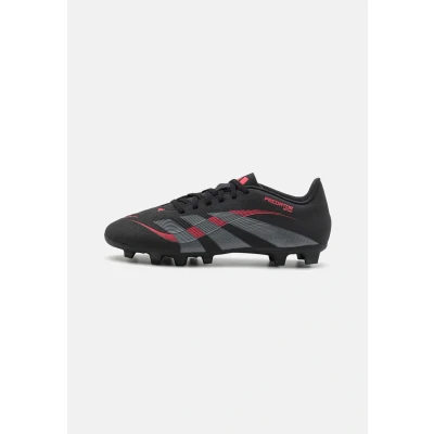 Image of adidas Performance Predator CLUB FIRM/MULTIGROUND Moulded stud football boots, Men&#039;s, Size: 35, Core black/grey four/lucid red shoes