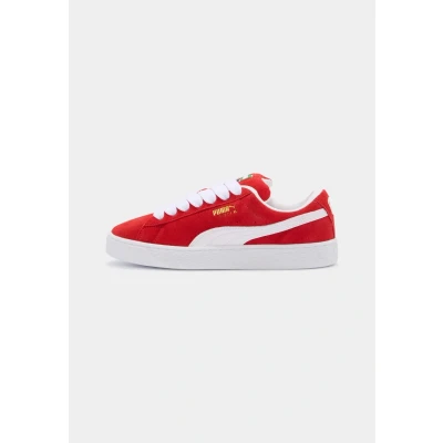 Image of Puma Suede XL Unisex Skate shoes, Size: 5.5, For all time red/white