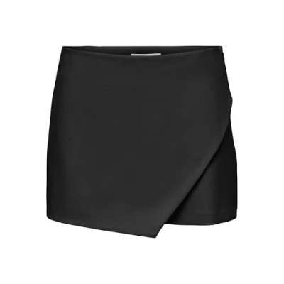 Image of ONLY Women&#039;s Onlmist Yasmine Mw Wrap Skorts TLR Trouser Skirt, black, 10