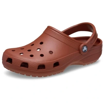 Image of Crocs Classic Unisex Mules, Size: 10, Rust shoes